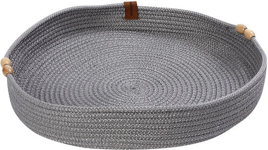 Espiel Metallic Round Decorative Tray 35x35x5cm