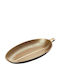Espiel Pană Platou Decorativ Oval Plastic Auriu 1buc 15x8buc