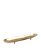InTheBox Oval Aluminum Decorative Platter Simon Gold 43x9x5cm
