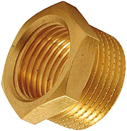 Свиване Америка 1/4" Женски Х 3/8" Мъжки Месинг Шестоъгълна