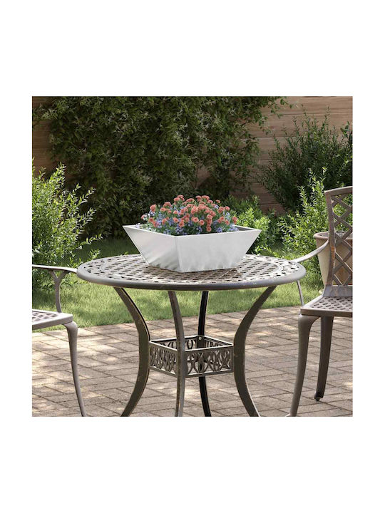vidaXL Set 5 Pots Metal Silver