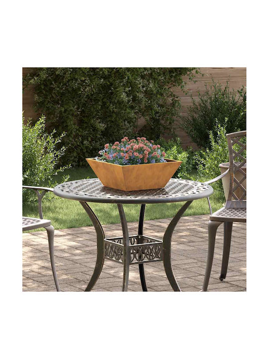 vidaXL Vidaxl Metal Planters Steel Weather Resistant Bronze