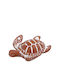 Espiel Decorative Turtle made of Ceramic in Teracotta 22.5x19x7cm 1pcs