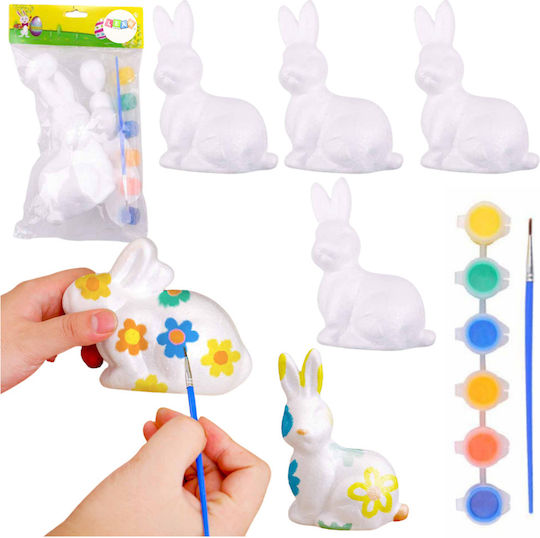 Lean Toys Πασχαλινός Λαγός Φελιζόλ Σετ 4τμχ