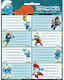 Gim Smurfs Ετικέτες Τετραδίων 16τμχ