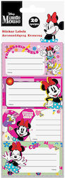 Disney Minnie Ετικέτες Τετραδίων 20τμχ
