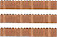 vidaXL Holzgartenbordüre in Braun Farbe 1.2x1.2m