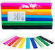 Gimboo Gimboo Crepe Paper Roll 25x200cm 10 Pieces Mixed Colors