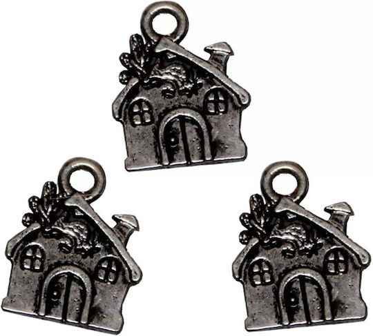 Tatu Moyo Charms Metallic Pendant Motif for Jewelry 1.7x1.3cm. Set 20pcs