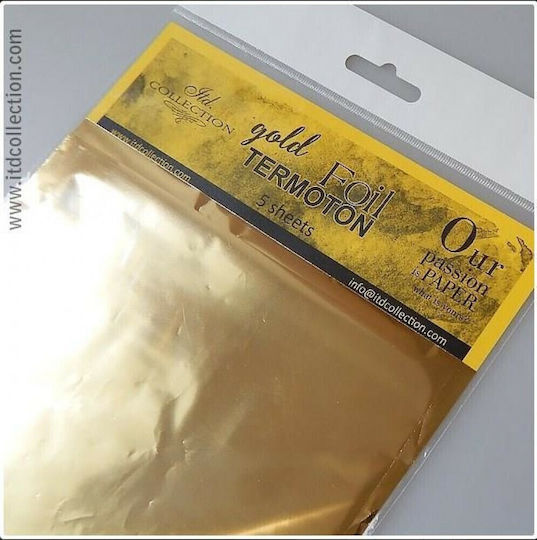 ITD Collection Metallic Film Craft Material Decoupage Gold