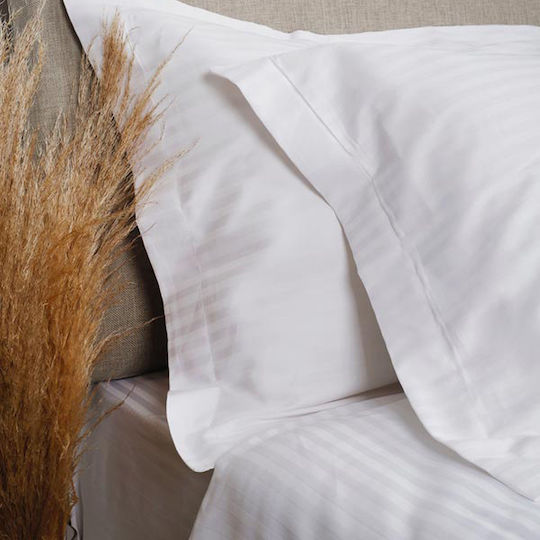 Sunshine Hotel Duvet Cover Satin Cotton Sateen Striped 160x240cm