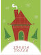 Snowy House Greeting Cards Christmas 16x11.6cm 10pcs