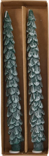 Kaemingk Christmas Green Candle 26.4x3cm