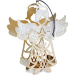 Espiel Angel Christmas Metallic Beige Candlesti...