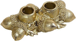 Espiel Kunststoff Kerzenleuchter Gold 2Stücke