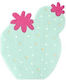 Cactus Χαρτοπετσέτες Τιρκουάζ 27x22.5εκ.