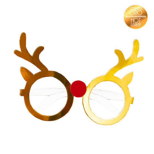 Weihnachts-Brillen mit Muster Rentier