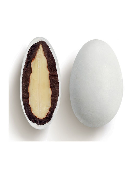 CHatzigiannakis Choco Almond Classic Jordan Almonds White Polished 1000gr