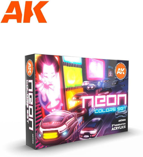 AK Interactive Σετ Χρώματα Μοντελισμού σε Κίτρινο χρώμα 17ml 6τμχ