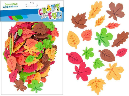 Craft with Fun Craft Fun Cf Decorative Dek Eva Autumn Leaf Set 180 Pieces 12/288