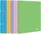 Metron Clipboard with 2 Rings 2/32 for Paper A4 (Μiscellaneous colours) 6pcs