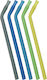 B.Box B-box Silicone Straw Set 5 Pieces with Cleaning Brush Pool Party