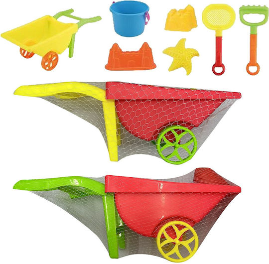 Summertiempo Sand Cart Wagon Set 7pcs 49x21x20cm Summer Tiempo 42-2870