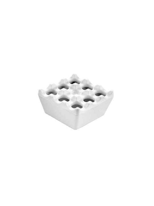 Ready Wooden Windproof Ashtray White 6pcs