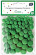 interDRUK Pompons Grüne 80 Stück