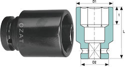 1'' Impact Socket Head 6 Sides Length 44 1'' Impact Socket Head 6 Sides Length 44