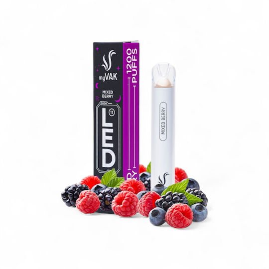 MyVak Einweg E-Zigarette 800 Züge Mixed Berries ohne Nikotin 3.2ml