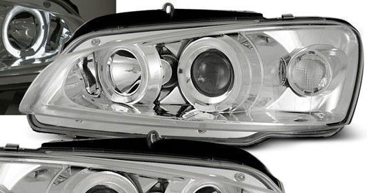Front Lights Angel Eyes Peugeot 106 Chrome H1 Bulbs Set 2 Pieces Peugeot Junyan