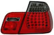 Led Taillights Bmw E46 Sedan 1998-2001 Smoked Flash Set 2 Pieces Rb21lrb
