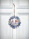 Christmas Decoration Wooden Gnomes Blue 10 Cm