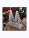 Weihnachtsdekorationen mit Bäumen Schneebedeckte Holzstämme 1epx3161