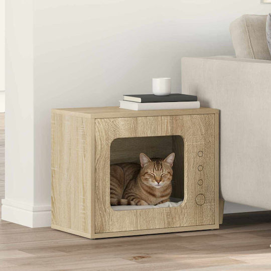 Vidaxl Cat House Sonoma 51 x 30 x 42 cm Engineered Wood