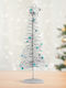 Metallic Christmas Tree Christmas Ornament 28 Cm Silver