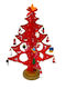 Christmas Decoration Diy Craft Miniature Christmas Tree Baubles 30 X 25 Cm Red