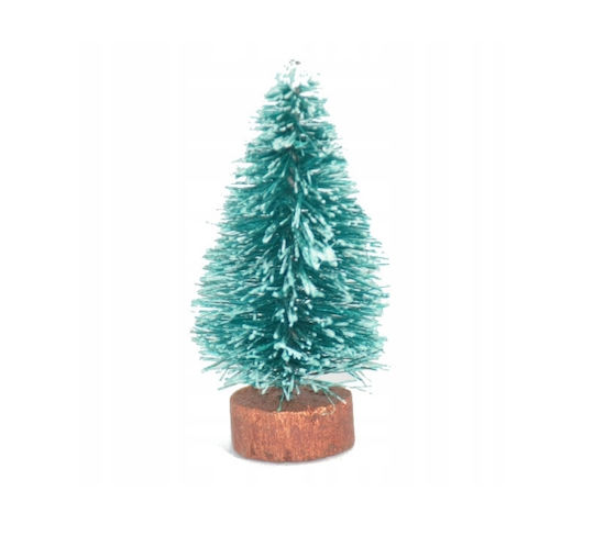 Set 3 Christmas Decorative Trees Zola Different Sizes 6.9 12 Cm Plastic Snow Pattern