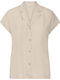 Kurzärmelig Damen Hemd Beige