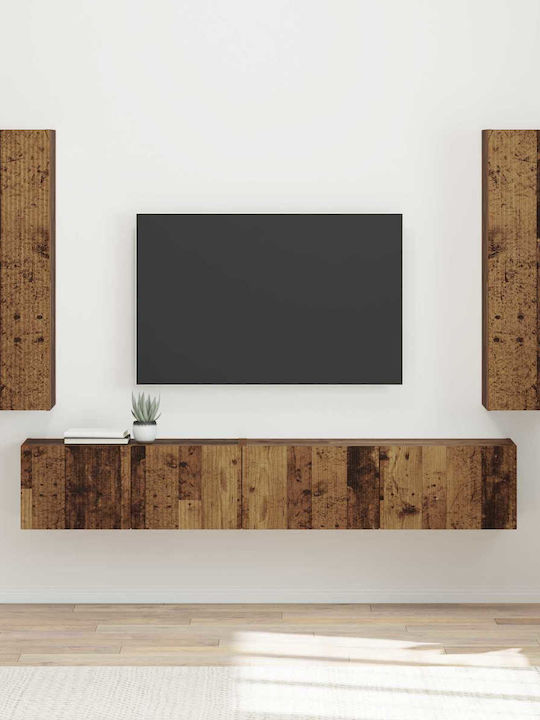 Living Room TV Unit Old Wood L30xW31xH100cm