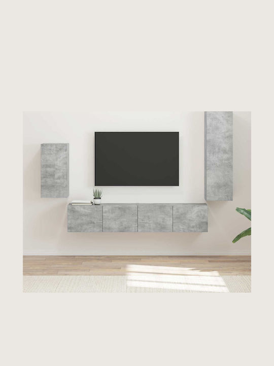 Living Room TV Unit Grey L30xW31xH100cm