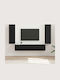 Living Room TV Unit Black L30xW31xH100cm