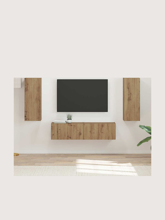 Living Room TV Unit Artisan Oak L30xW31xH80cm