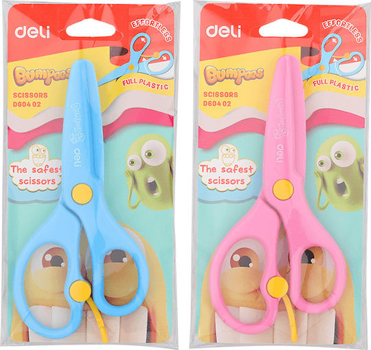 Deli Детски Ножица Crafts 13бр с Пластмаса Острие Розов 1бр