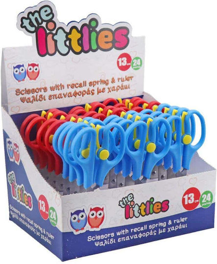 The Littlies Children's Scissors for Crafts 13cm with Metallic Blade Blue 24pcs