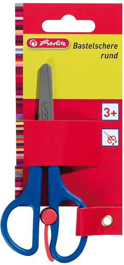 Herlitz Children's Scissors for Crafts 13cm with Metallic Blade (Μiscellaneous colours) 5pcs