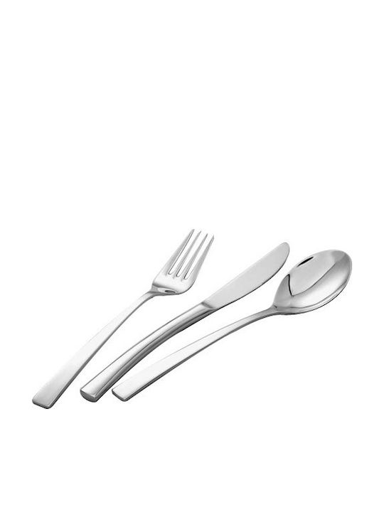 GTSA Contour Σετ Κουτάλια Φρούτου Μεταλλικά Ασημί 20.3cm 12τμχ