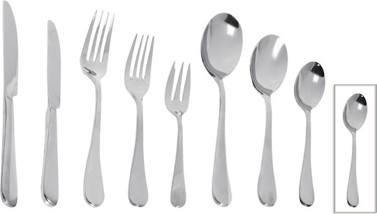 Espiel Coffee Tea Stainless Steel Silver Spoons 12.5cm CUS409K12 12 Pieces