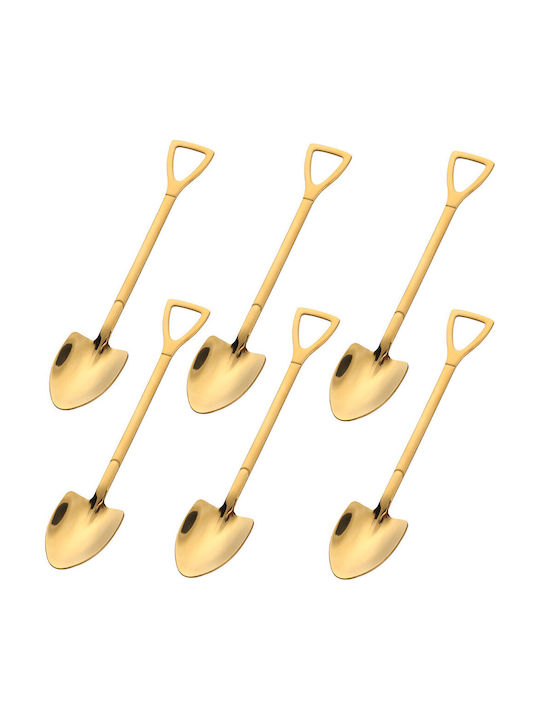 Coffee / Tea Stainless Steel Gold 15cm 6 Pieces